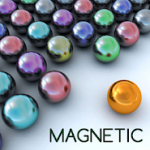 Magnetic balls bubble shoot