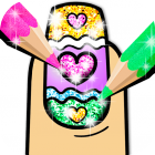 Nail Art Color – Glitter Girls Coloring Book