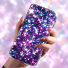 Girly Glitter Wallpaper Glitzy